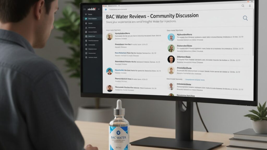 Blog Post: BAC Water reddit reviews community - Professional illustration
