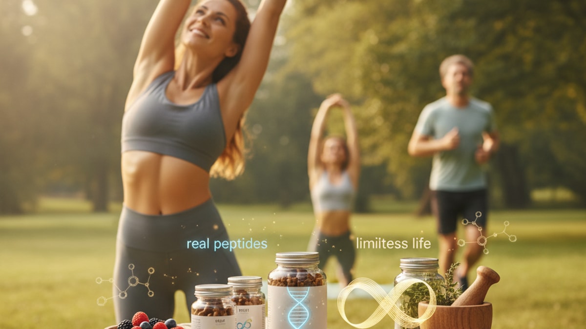 Blog Post: real peptides vs limitless life - Professional illustration