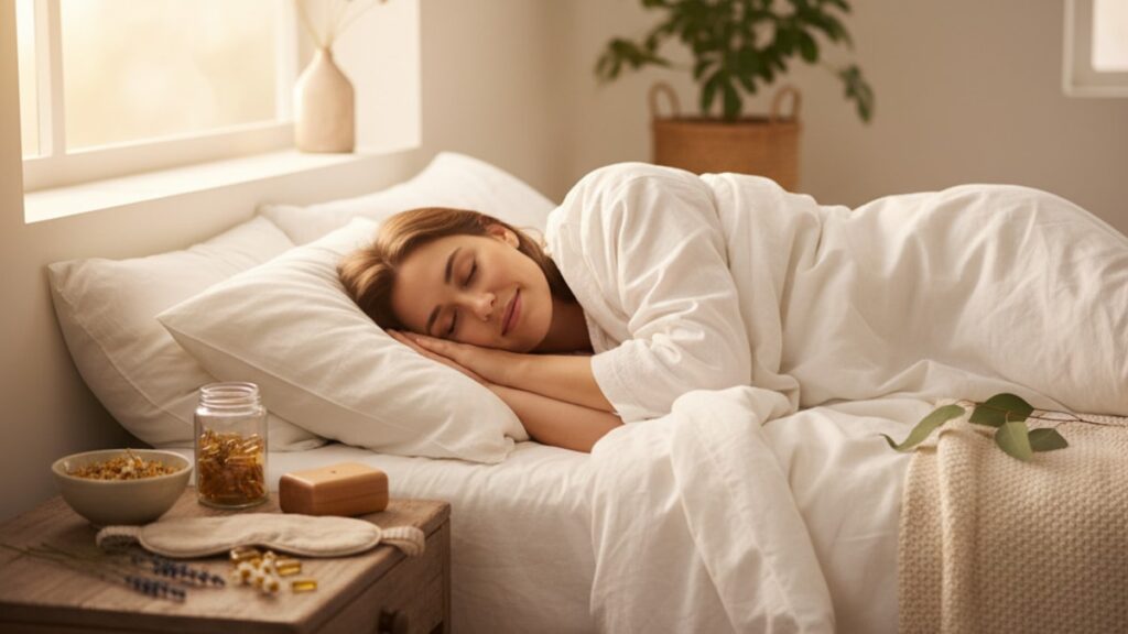 Blog Post: Ipamorelin sleep quality results timeline expect - Professional illustration