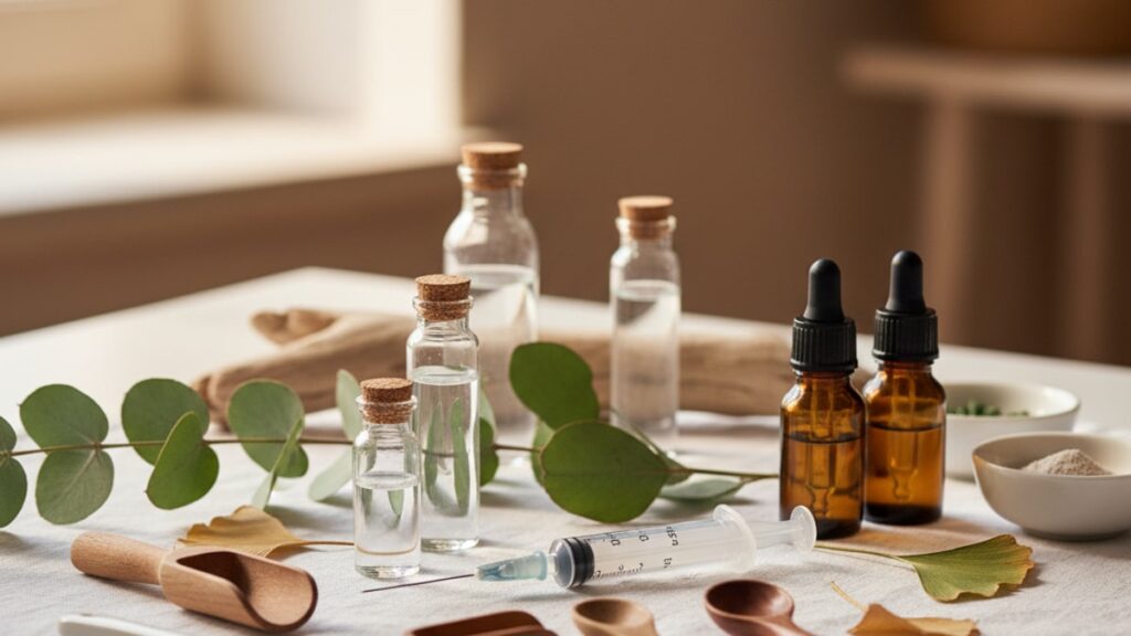 Blog Post: BAC Water mixing peptides results timeline expect - Professional illustration