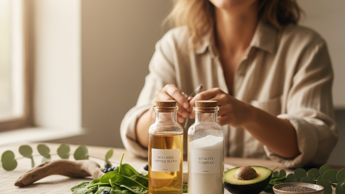 Blog Post: CJC-1295 vs sermorelin GH peptide wins - Professional illustration