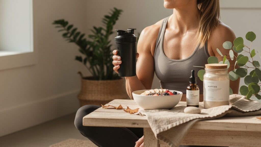 Blog Post: can peptides help CrossFit recovery - Professional illustration