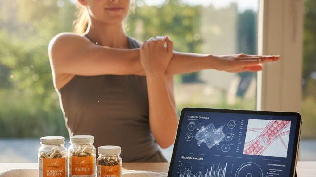 Blog Post: using CJC-1295 for tendon healing research evidence - Professional illustration