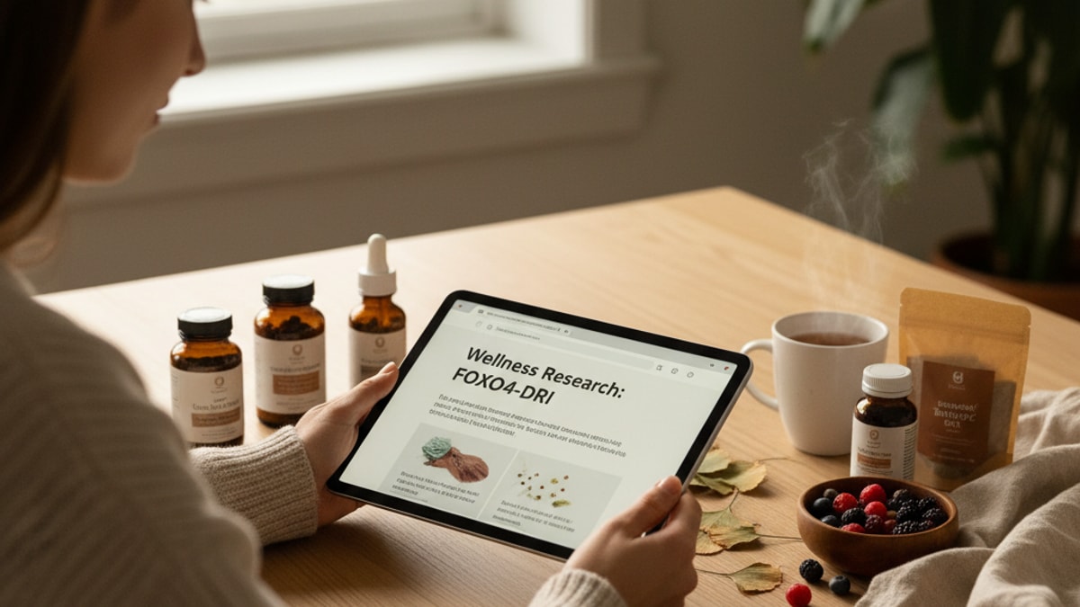 Blog Post: where to buy FOXO4-DRI safely online - Professional illustration