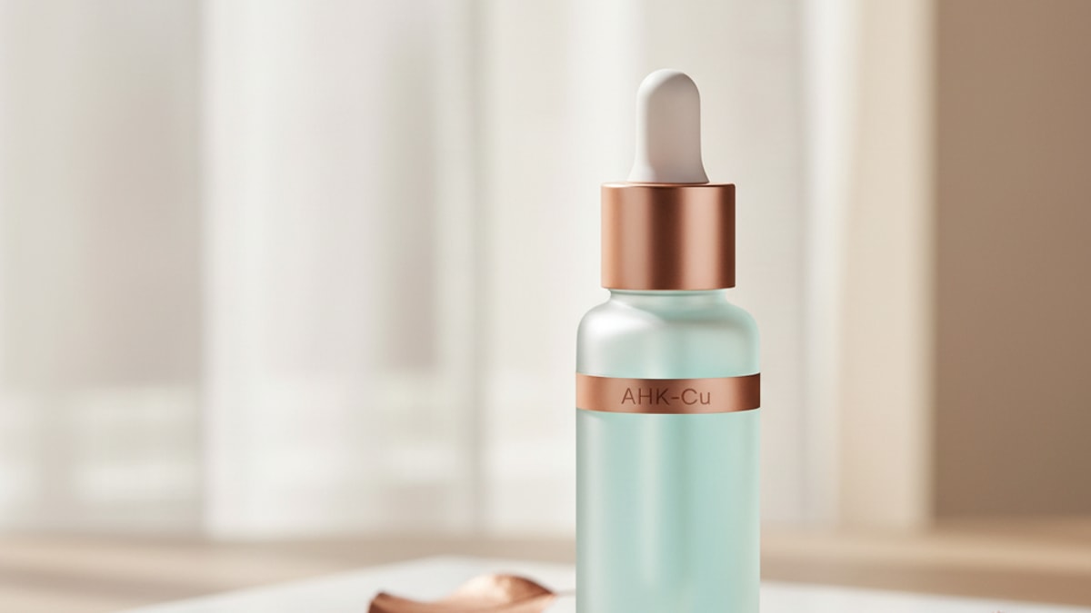 Blog Post: what is AHK-Copper Peptide same as AHK-Cu - Professional illustration