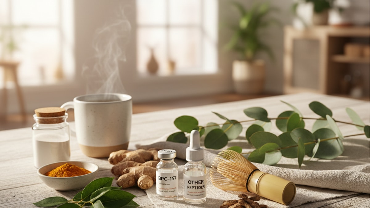 Blog Post: can you stack BPC-157 other peptides - Professional illustration