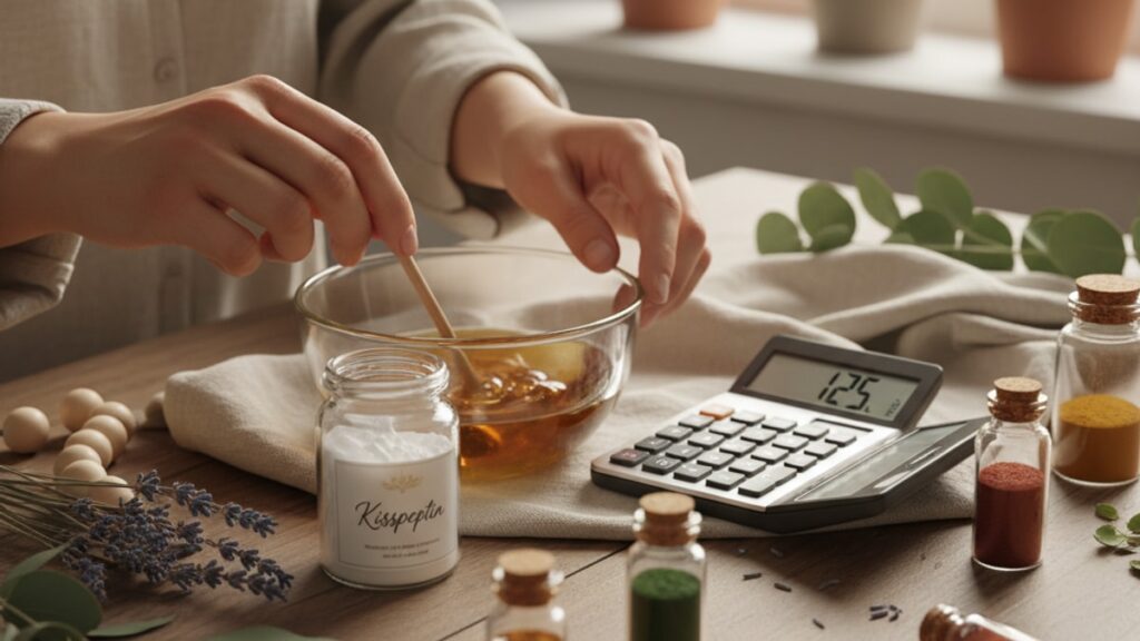 Blog Post: how to mix Kisspeptin calculator - Professional illustration