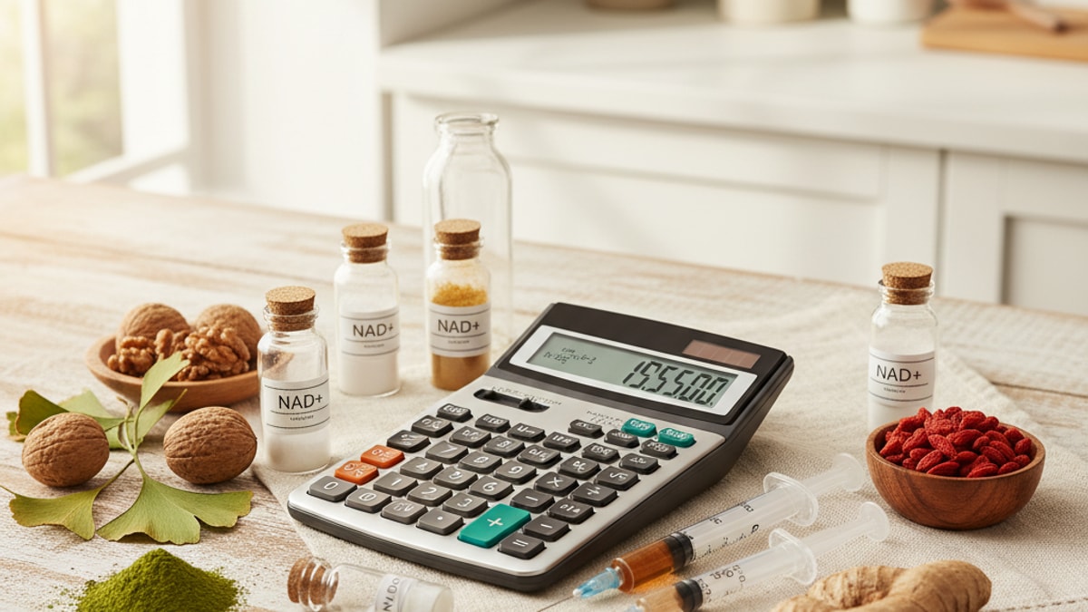 Blog Post: calculate NAD+ dosage reconstitution math - Professional illustration