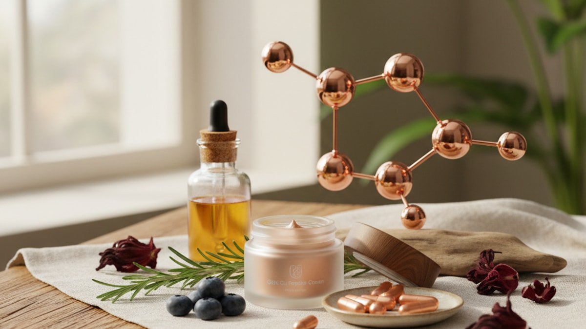 Blog Post: what is GHK Copper Peptide same as GHK-Cu - Professional illustration