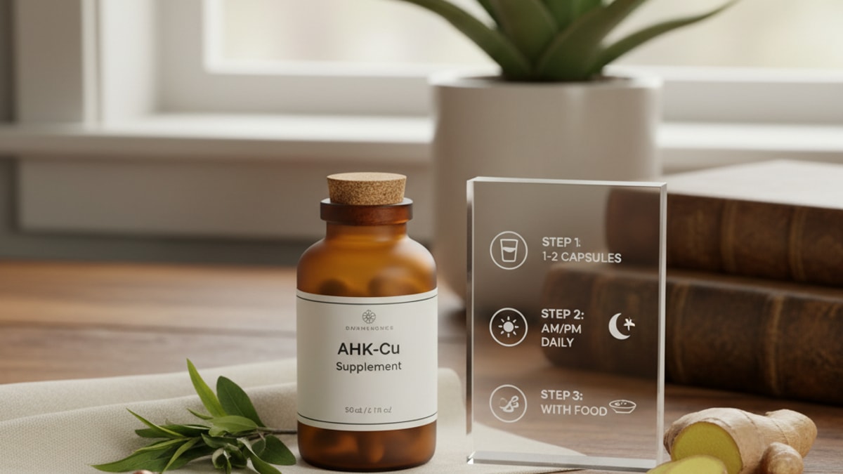 Blog Post: AHK-Cu dosage protocol guide - Professional illustration