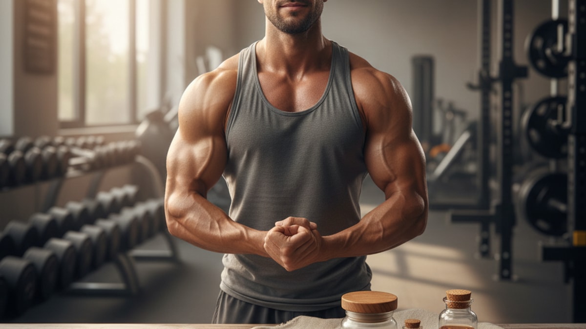 Blog Post: MK-677 bodybuilding oral GH secretagogue - Professional illustration