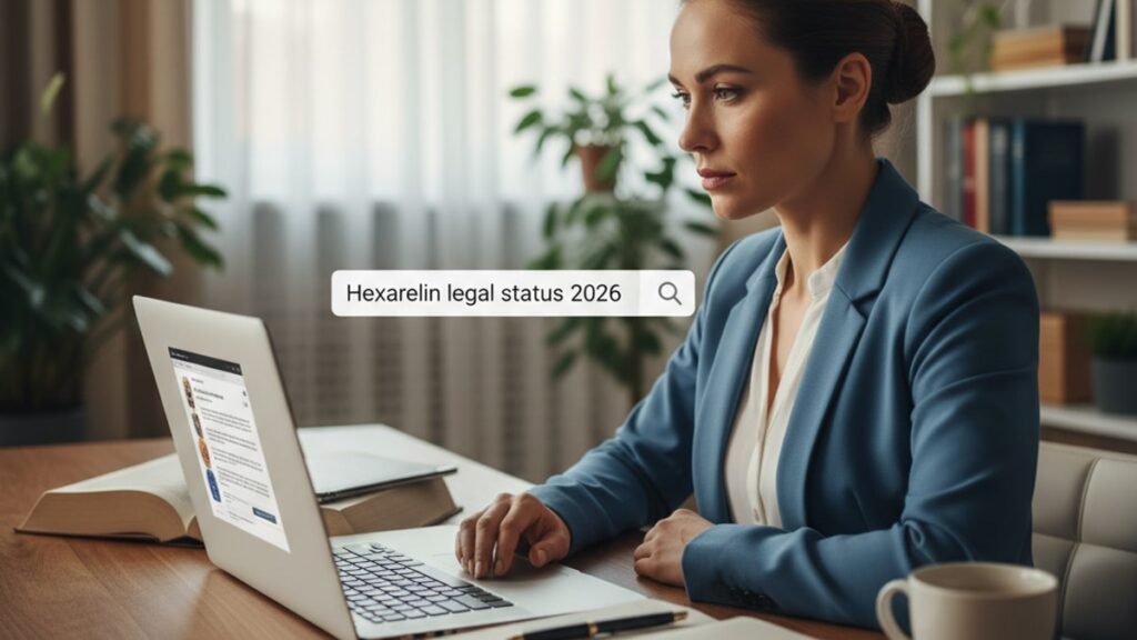 Blog Post: is Hexarelin legal 2026 status - Professional illustration