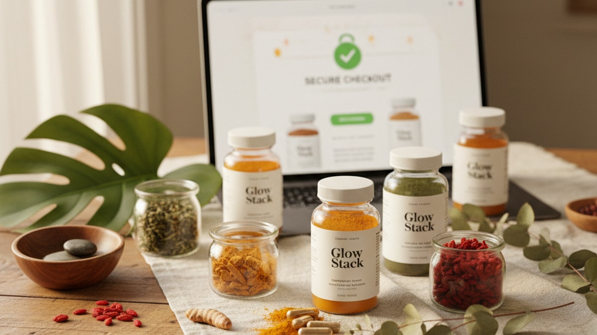 Blog Post: where to buy Glow Stack safely online - Professional illustration