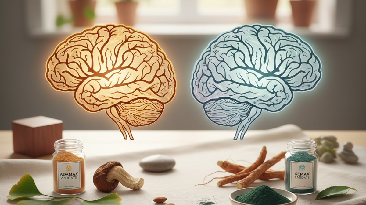 Blog Post: Adamax vs Semax Amidate which better comparison - Professional illustration