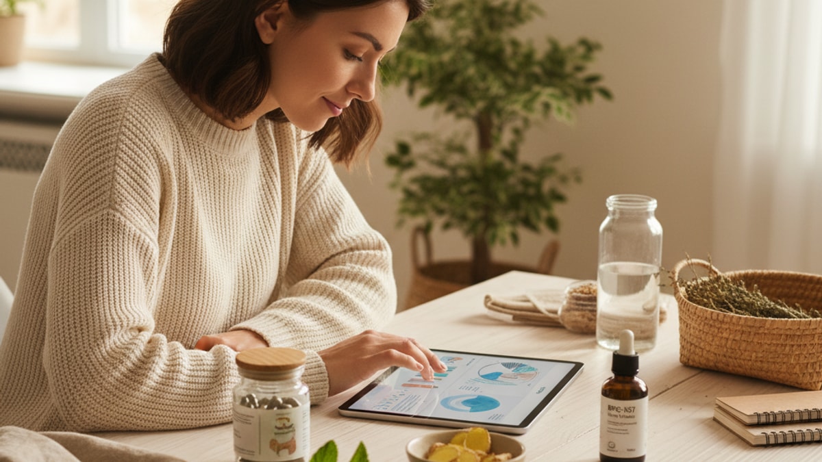 Blog Post: does BPC-157 help IBS support research - Professional illustration