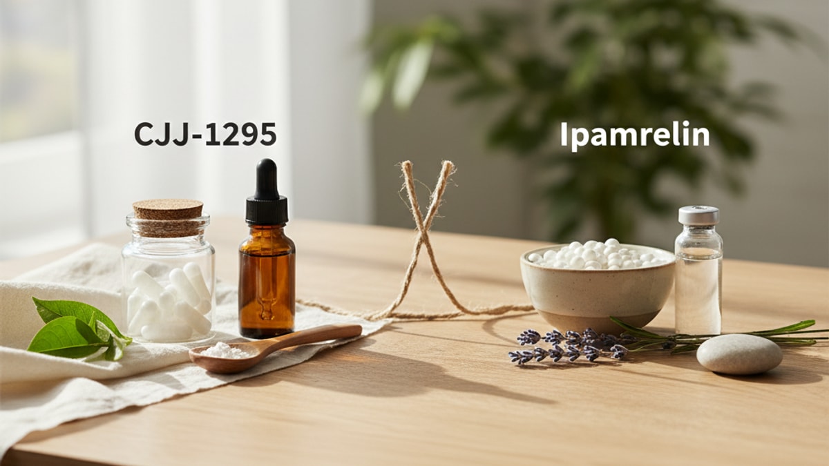 Blog Post: CJC-1295 vs Ipamorelin which better comparison - Professional illustration