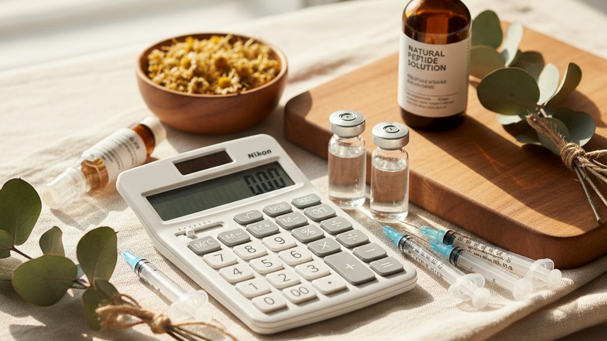 Blog Post: calculate Snap-8 dosage reconstitution math - Professional illustration