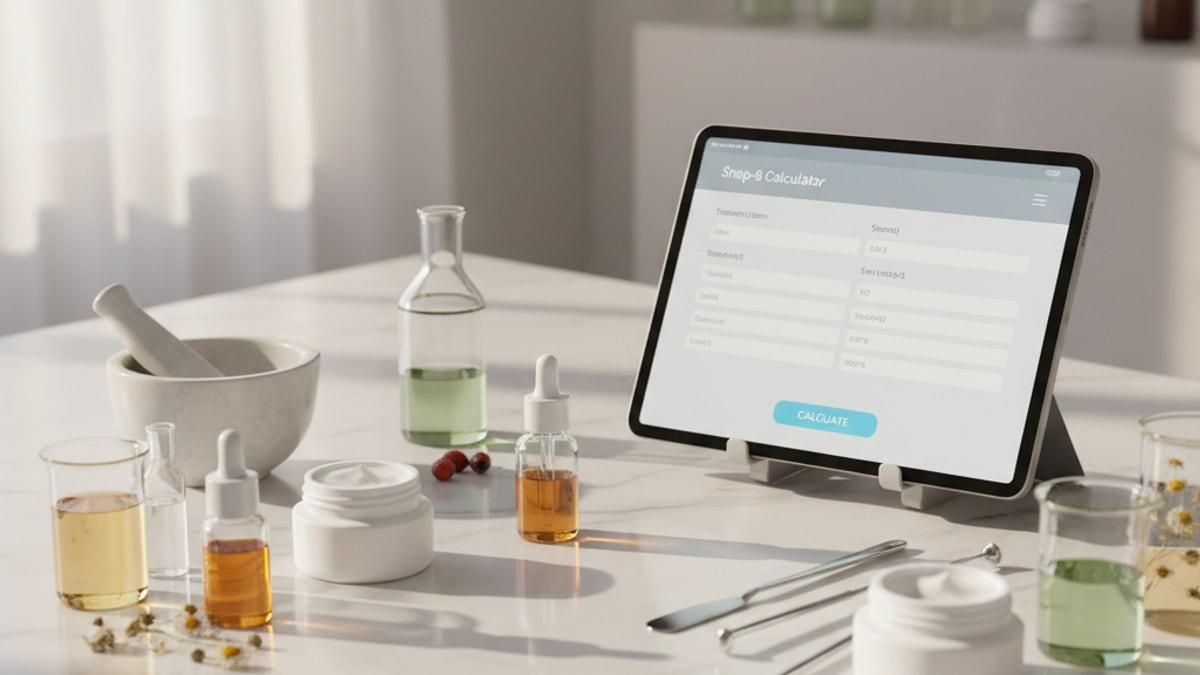 Blog Post: how to mix Snap-8 calculator - Professional illustration