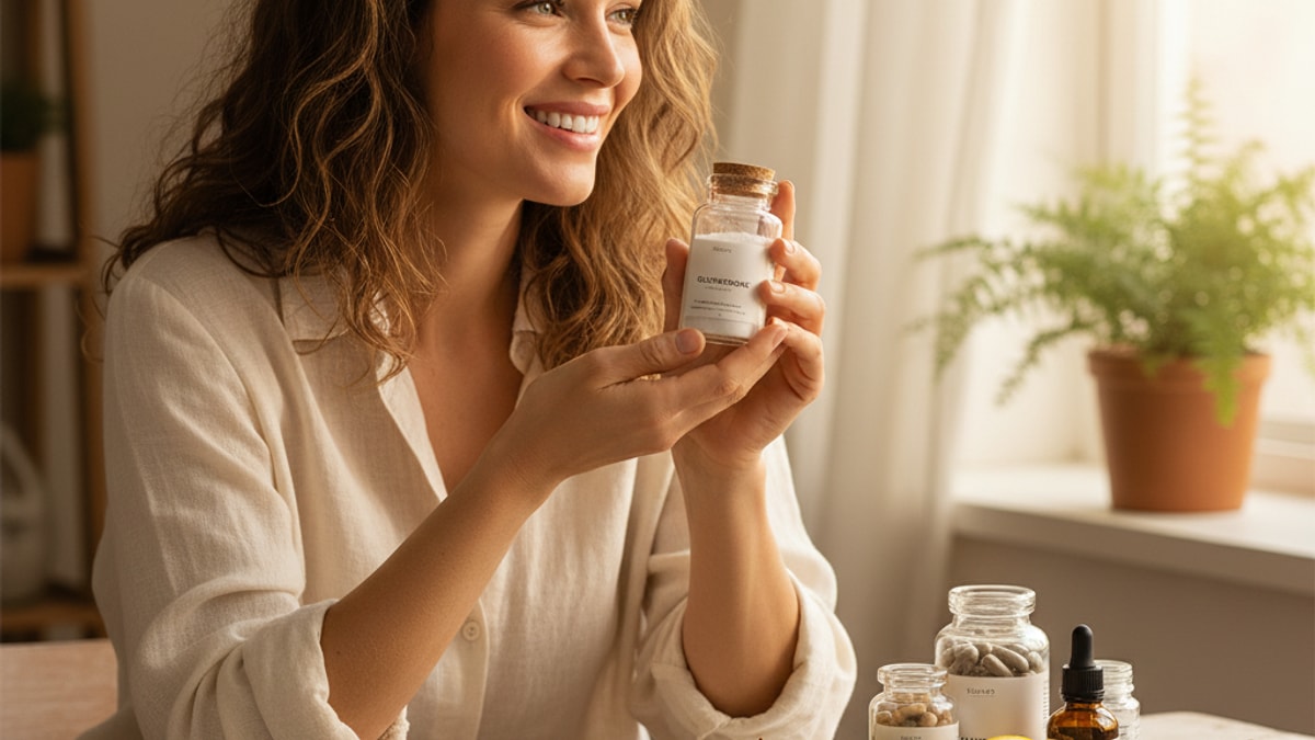 Blog Post: Glutathione antioxidant results timeline expect - Professional illustration