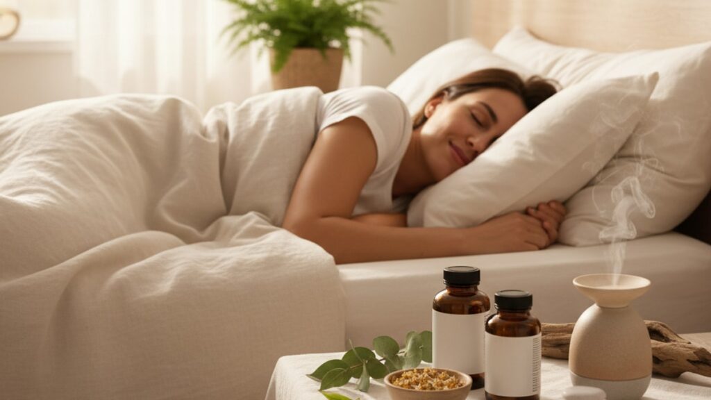 Blog Post: difference between DSIP and Melatonin - Professional illustration