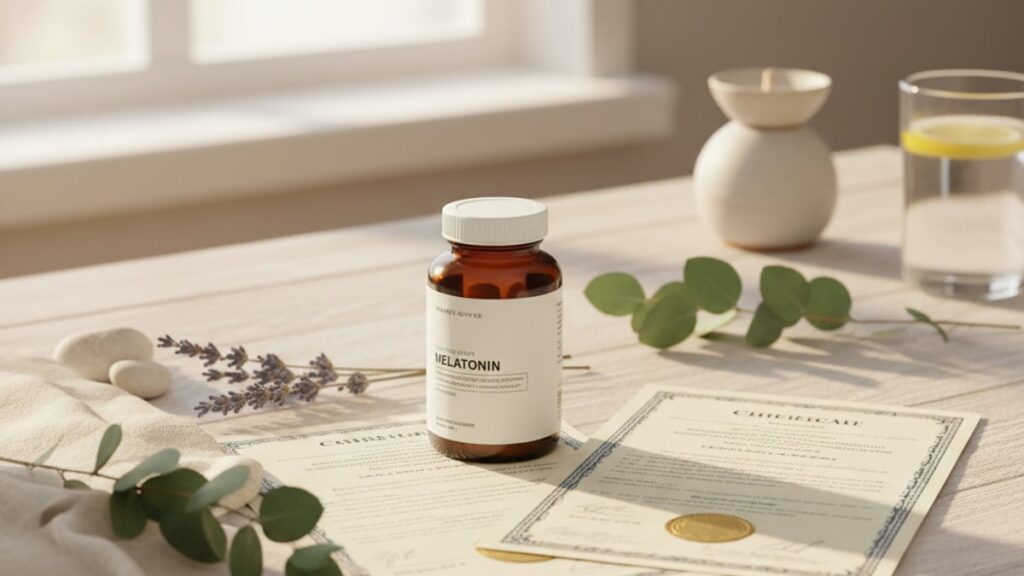 Blog Post: is Melatonin FDA approved status - Professional illustration