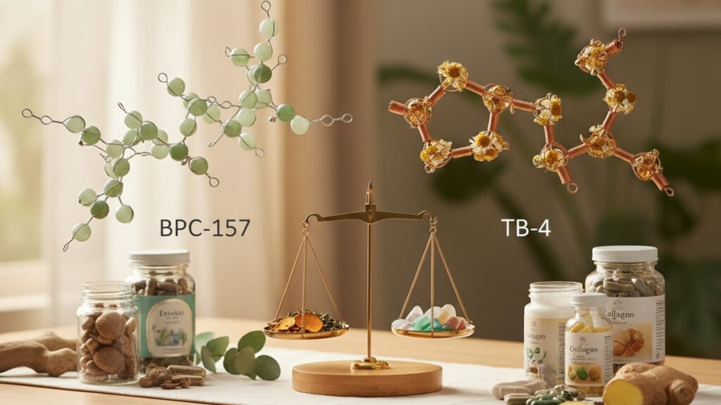 Blog Post: BPC-157 vs TB-4 which better comparison - Professional illustration