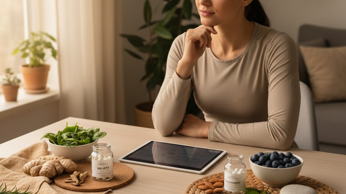 Blog Post: MK-677 vs Tesamorelin which better comparison - Professional illustration