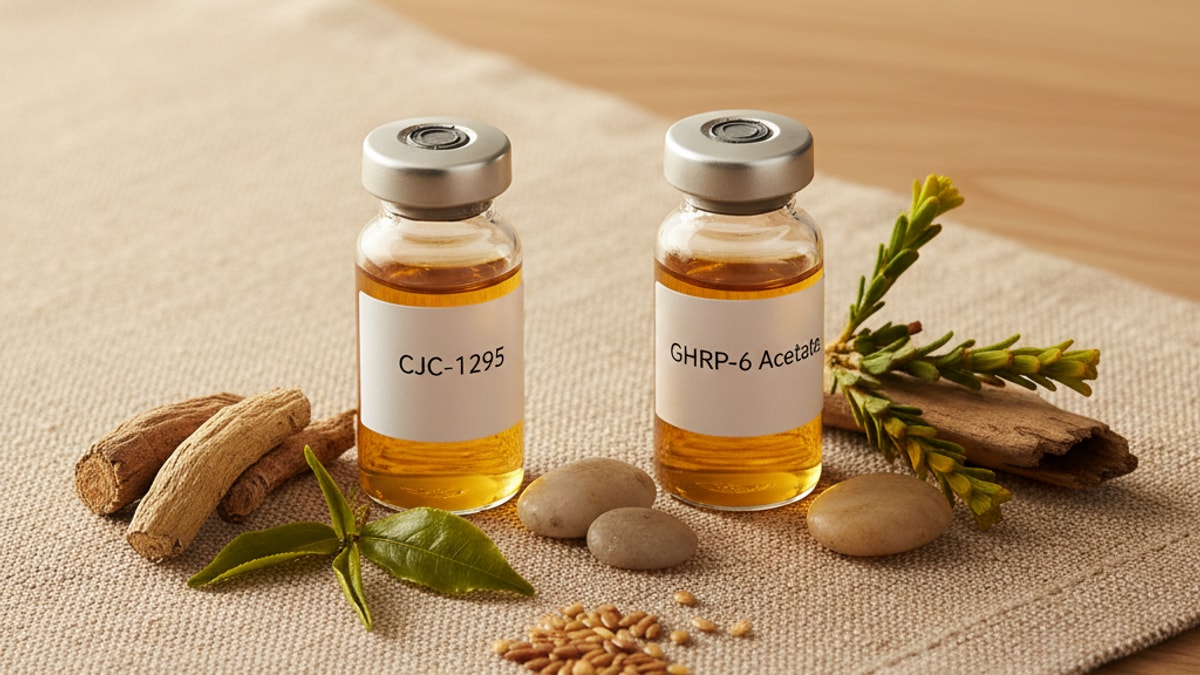 Blog Post: CJC-1295 vs GHRP-6 Acetate which better comparison - Professional illustration
