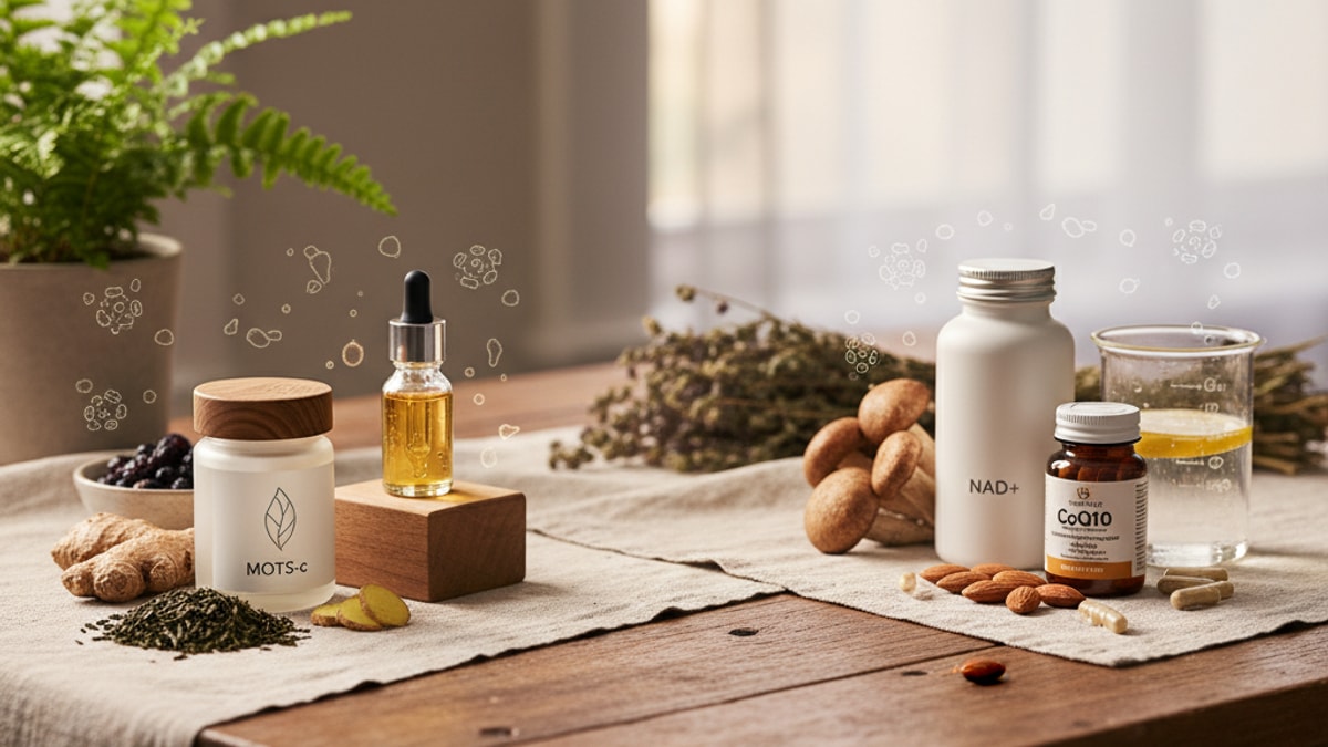 Blog Post: MOTS-c vs NAD+ which better comparison - Professional illustration