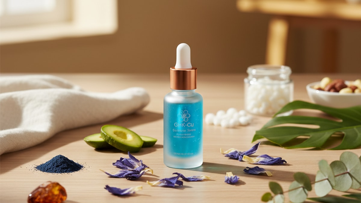 Blog Post: how long GHK-Cu stays in system - Professional illustration