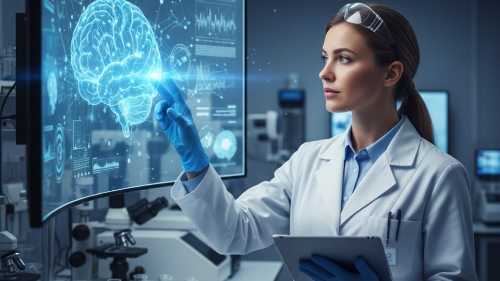 Blog Post: does Dihexa help Alzheimer's research research - Professional illustration