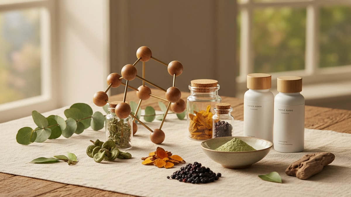 Blog Post: peptides for mold illness research - Professional illustration