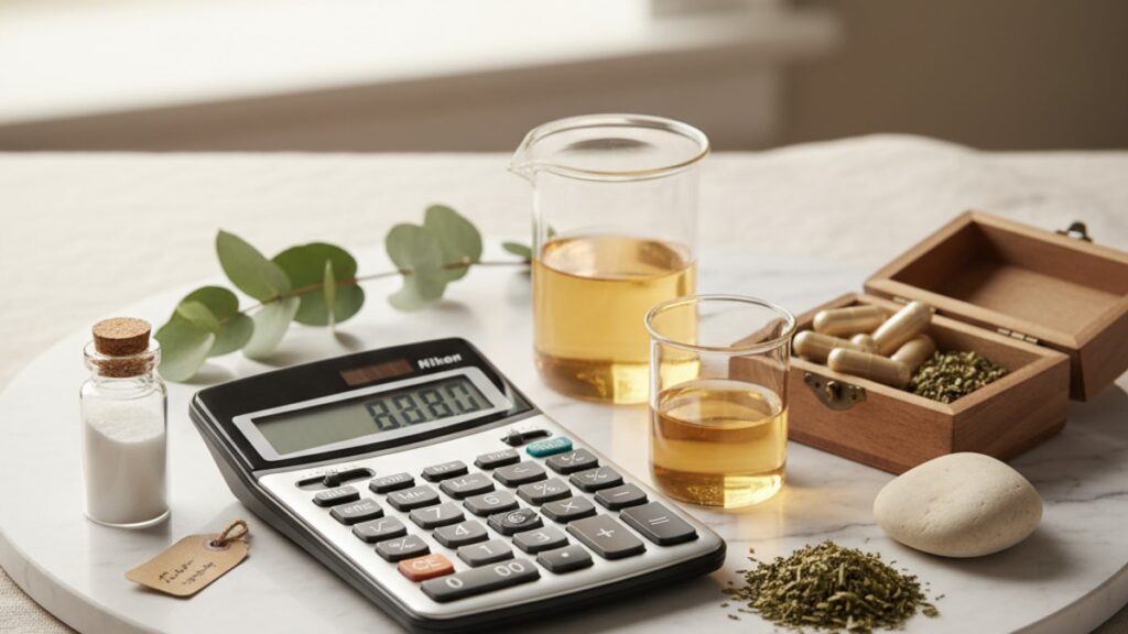 Blog Post: calculate Kisspeptin dosage reconstitution math - Professional illustration