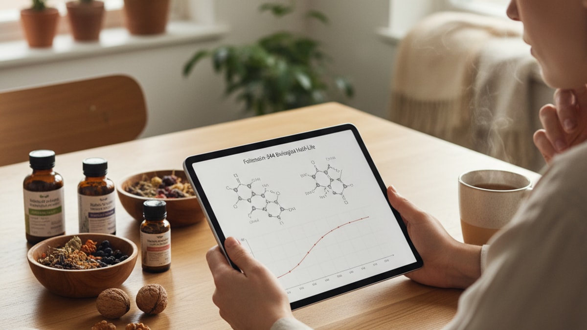 Blog Post: Follistatin-344 half life - Professional illustration