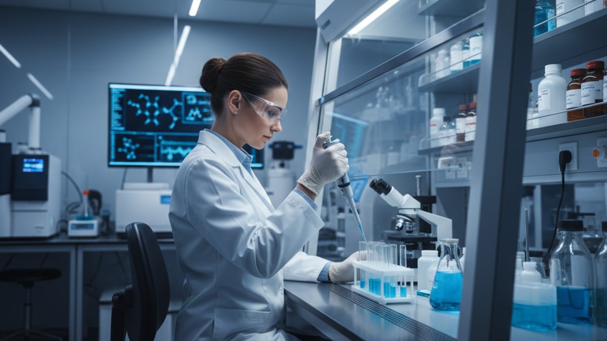 Blog Post: does GHK-Cu help antioxidant research - Professional illustration