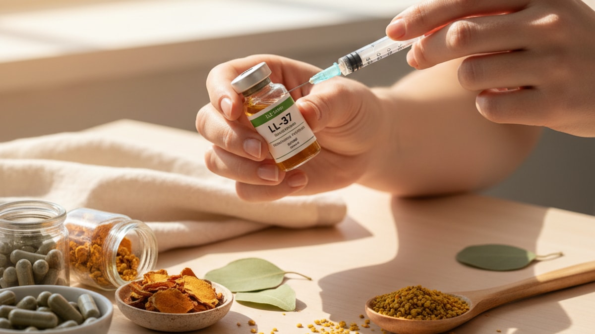 Blog Post: how many doses vial LL-37 - Professional illustration