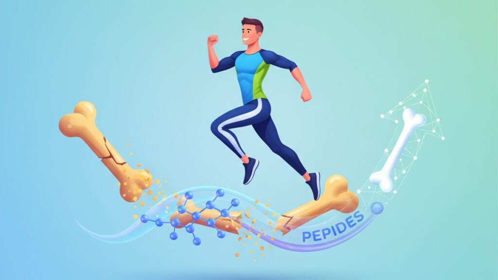 peptides for stress fracture compared - Professional illustration