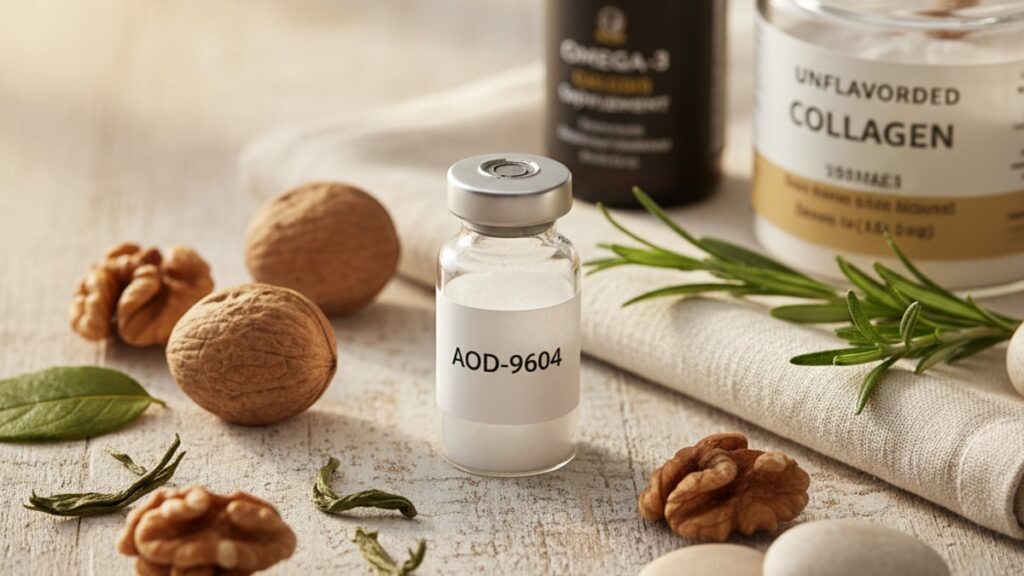 Blog Post: real peptides AOD-9604 vs competitors quality - Professional illustration
