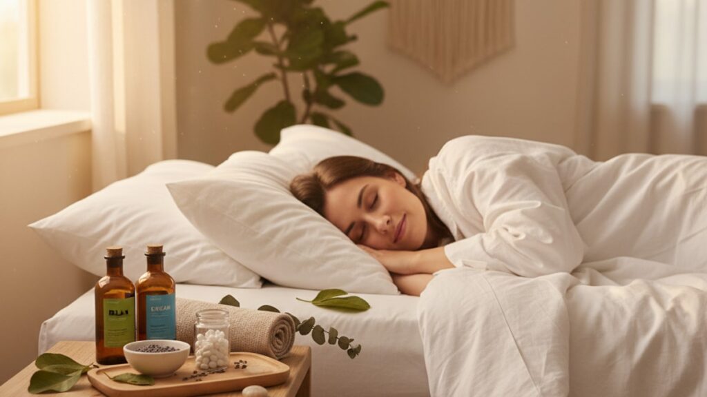 Blog Post: best peptides for REM sleep - Professional illustration