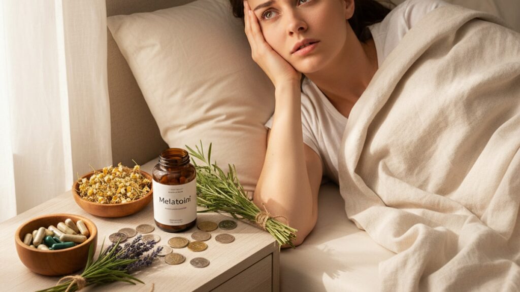 Blog Post: Melatonin myths cost money health - Professional illustration