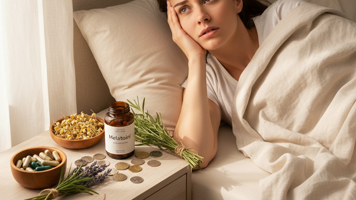 Blog Post: Melatonin myths cost money health - Professional illustration