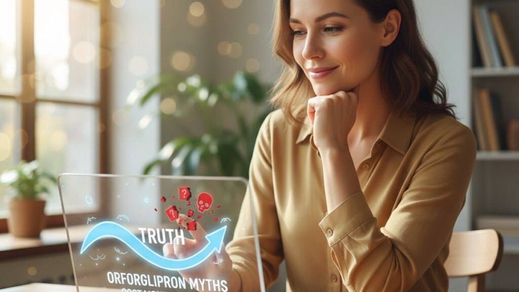 Blog Post: Orforglipron myths cost money health - Professional illustration