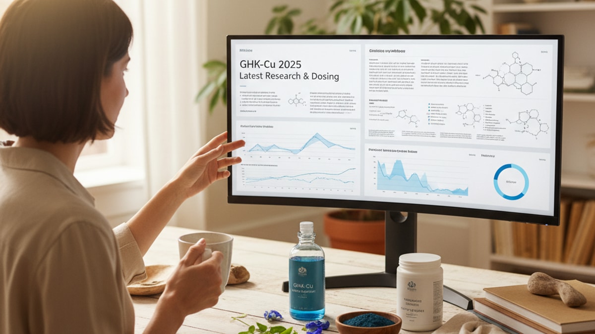 Blog Post: GHK-Cu 2025 latest research dosing buy - Professional illustration