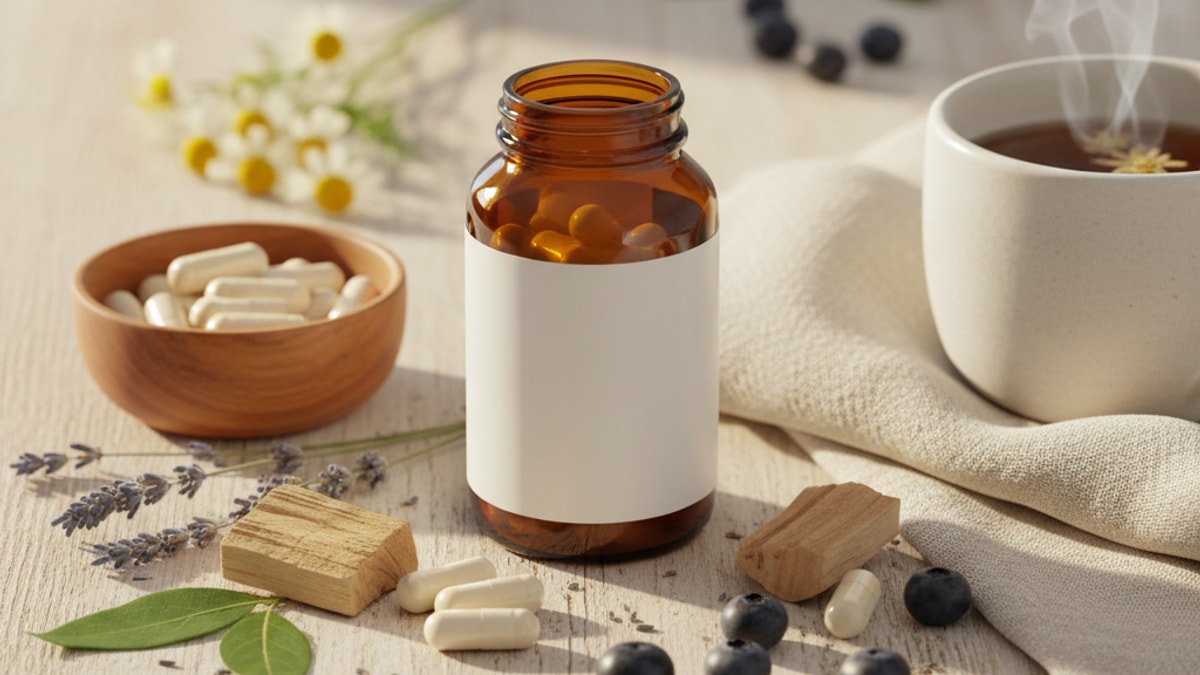 Blog Post: real peptides Melatonin vs competitors quality - Professional illustration