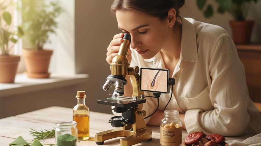 sermorelin studied thinning hair - Professional illustration
