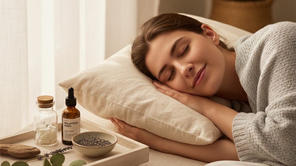 does melatonin support rem sleep research - Professional illustration