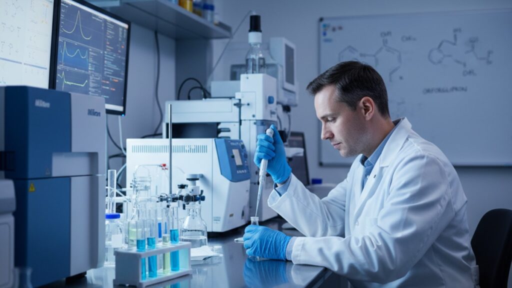 orforglipron metabolism research - Professional illustration