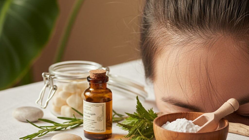 best research peptides for scalp inflammation - Professional illustration