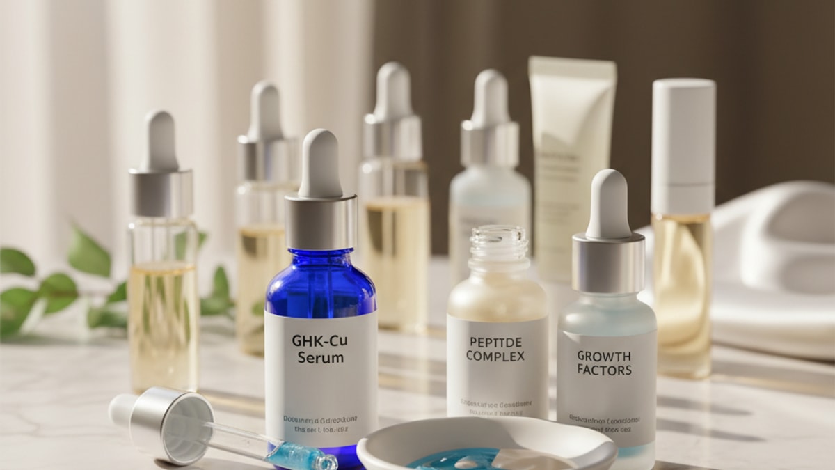 can ghk-cu cosmetic be combined with other peptides - Professional illustration