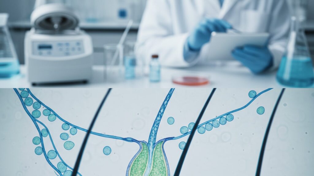 ahk-cu studied telogen effluvium - Professional illustration